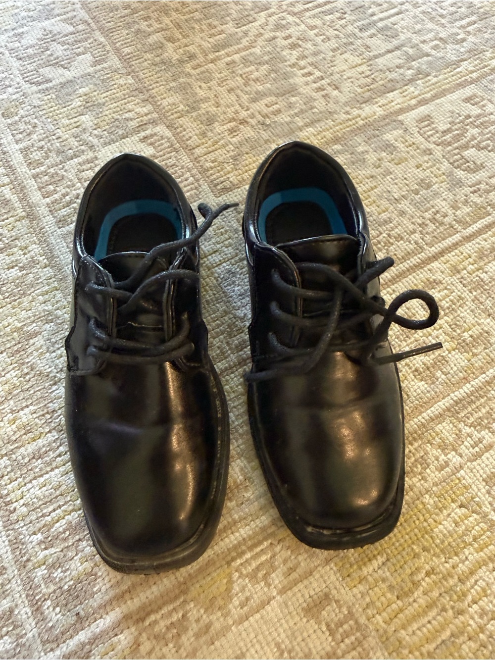Josmo Kids Black Lace-Up Dress Shoes